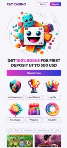 Ray Casino sister sites mobile