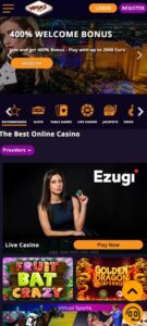 BeVegas sister sites mobile