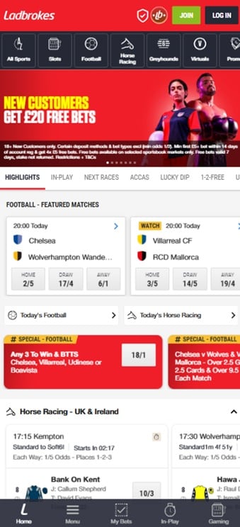 Ladbrokes sister sites mobile
