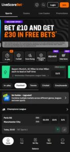 LiveScore Bet sister sites mobile