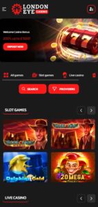London Eye Casino sister sites mobile