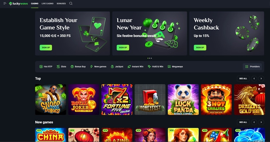 winplace sister sites luckywave