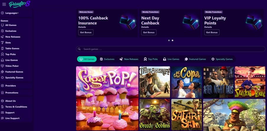 Paradise8 Homepage