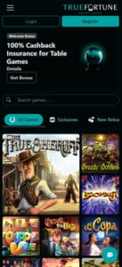 True Fortune sister sites mobile