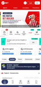 Virgin Bet sister sites mobile