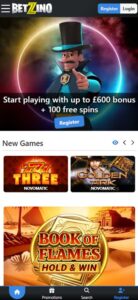 Betzino sister sites mobile