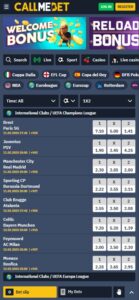 Call Me Bet sister sites mobile