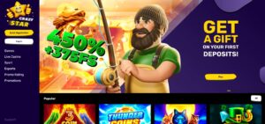 Crazy Star Casino sister sites homepage