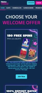 Fabulous Vegas sister sites mobile