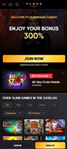 FlashDash Casino sister sites mobile