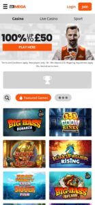 Mr Mega sister sites mobile