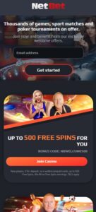 NetBet Casino sister sites mobile