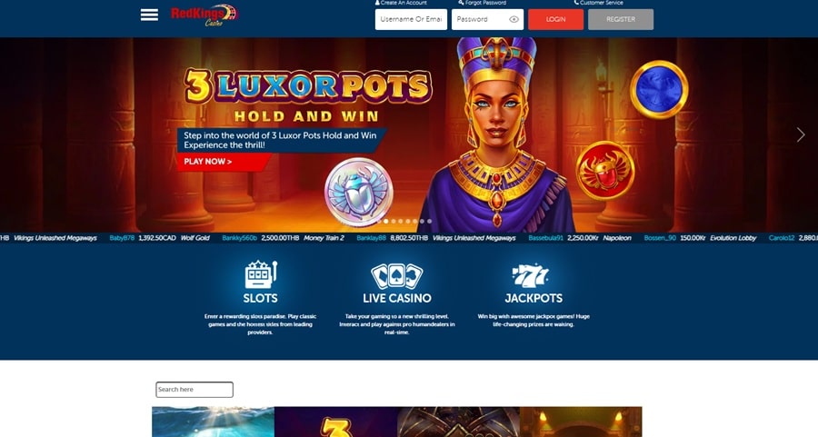 Queen Vegas sister site Red Kings