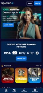 Spinsino sister sites mobile