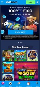 Betnero sister sites mobile