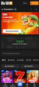 Brillx sister sites mobile