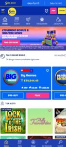 Gala Bingo sister sites homepage