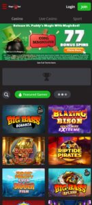 MagicRed sister sites mobile