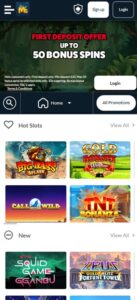 Mango Spins sister sites mobile
