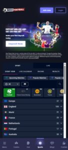 MegaFootball sister sites mobile