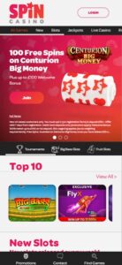 Spin Casino sister sites mobile