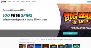 The Pools sister sites homepage