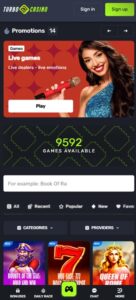 Turbo Casino sister sites mobile