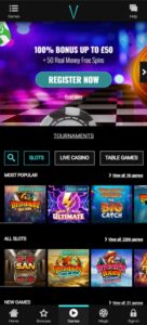 Voodoo Dreams sister sites mobile