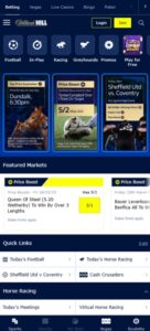 William Hill sister sites mobile