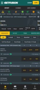 Betfusion sister sites mobile