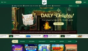 Mr Green sister sites homepage