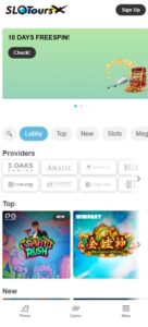 Slotours sister sites mobile