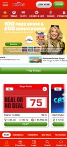 Sun Bingo sister sites mobile