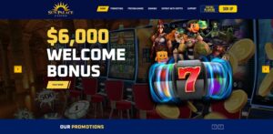 Lucky Hippo sister sites Sun Palace Casino