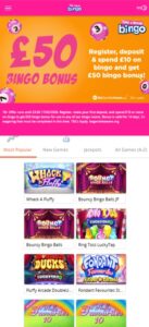 Take a Break Bingo sister sites mobile