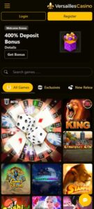 Versailles Casino sister sites mobile