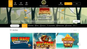 Ayahuma Casino sister sites homepage