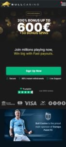Bull Casino sister sites mobile