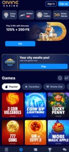 Divine Casino sister sites mobile