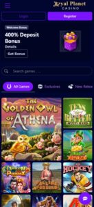 Royal Planet Casino sister sites mobile