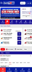 BetTOM sister sites mobile