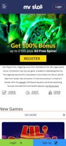 Mr Slot sister sites mobile
