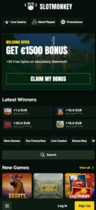 SlotMonkey sister sites mobile