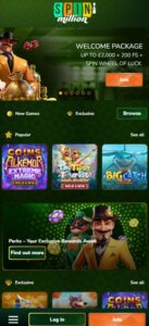 Spinmillion sister sites mobile