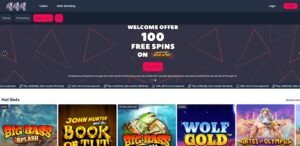 444 Casino sister sites homepage