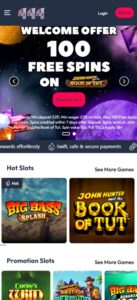 444 Casino sister sites mobile