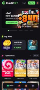 BlazeBet sister sites mobile