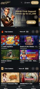 Casino 007 sister sites mobile