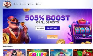 Dream Royale sister sites homepage