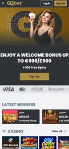 GQbet sister sites mobile